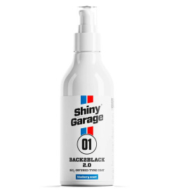 Shiny Garage Back2Black Tyre Coat 2.0 250ml Dressing do opon SiO₂, hydrofobowa ochrona i satynowe wykończenie