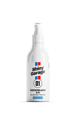 Shiny Garage Back2Black Tyre Coat 2.0 250ml Dressing do opon SiO₂, hydrofobowa ochrona i satynowe wykończenie - 1