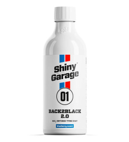 Shiny Garage Back2Black Tyre Coat 2.0 500ml Dressing do opon SiO₂ , hydrofobowa ochrona i satynowe wykończenie