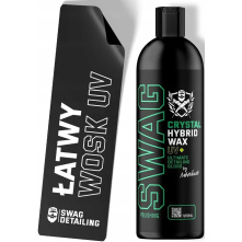 Swag Crystal Hybrid Wax UV+ 500ml - żelowy wosk, efekt mokrego lakieru - 3