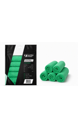 Ultracoat Coating Microfibre Green 5-pack - Dwustronna mikrofibra do docierania powłok i dopracowania końcowego efektu. - 1