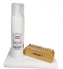 Kecav Leather Cleaner Power set - zestaw do czyszczenia mocno zabrudzonych skór