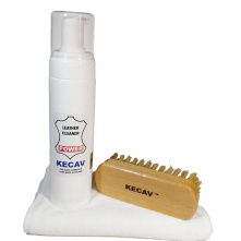 Kecav Leather Cleaner Power set - zestaw do czyszczenia mocno zabrudzonych skór - 1