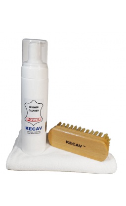 Kecav Leather Cleaner Power set - zestaw do czyszczenia mocno zabrudzonych skór - 1