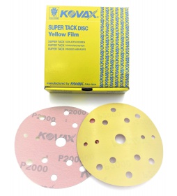 Kovax Yellow P2000 152mm 15 otworów - krążek ścierny na rzep