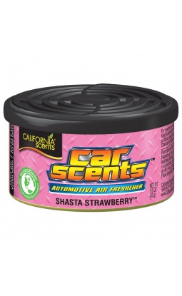 California Scents Shasta Strawberry - puszka zapachowa do auta truskawka 42g - 1