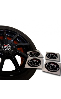 Chemical Guys Coolest Ever Skull Wheel Hub Sticker - 1