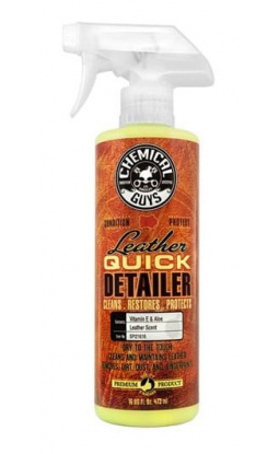 Chemical Guys Leather Quick Detailer 473ml - czyści i odświeża skóry - 1