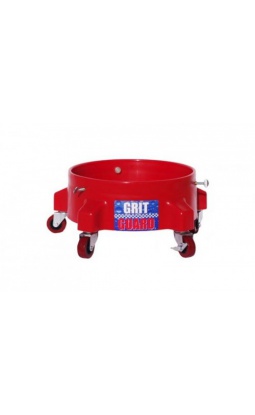 Grit Guard Bucket Dolly - czerwony wózek na kółkach do wiadra