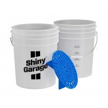 Shiny Garage Wash Bucket 20L + GritGuard Blue - wiadro z niebieskim separatorem - 1