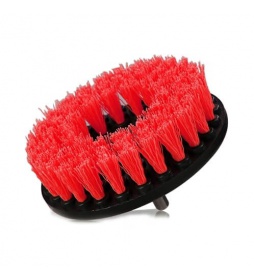 Chemical Guys Carpet Brush Heavy Duty Red - szczotka do prania tapicerki i dywaników