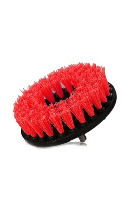 Chemical Guys Carpet Brush Heavy Duty Red - szczotka do prania tapicerki i dywaników - 1