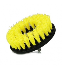 Chemical Guys Carpet Brush Medium Yellow - szczotka do prania tapicerki i dywaników