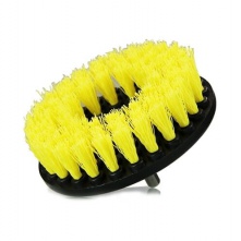 Chemical Guys Carpet Brush Medium Yellow - szczotka do prania tapicerki i dywaników