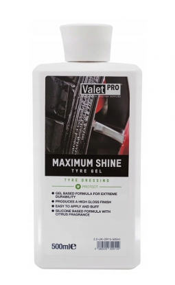 ValetPRO Maximum Shine Tyre Gel 500ml -dressing do oon - 1