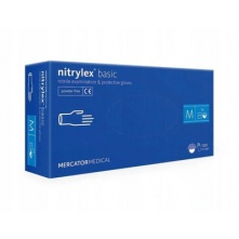 NITRYLEX rękawiczki niebieskie M 100 szt.  - 1