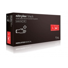NITRYLEX rękawiczki czarne L 100 szt. - 1