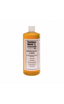 Poorboy's Super Slick & Wax Concentrated Shampoo 946ml - koncentrat szamponu z woskiem - 1