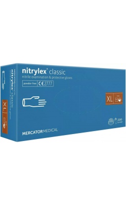 NITRYLEX rękawiczki niebieskie XL 100 szt.  - 1