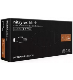 NITRYLEX rękawiczki czarne XL 100 szt.