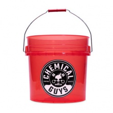Chemical Guys Transparent Red Carwash Bucket 19L - 1