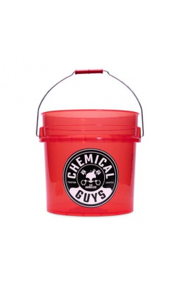 Chemical Guys Transparent Red Carwash Bucket 19L - wiadro detailingowe - 1