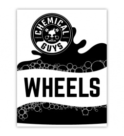 Chemical Guys Bucket Sticker Wheels Black - czarna naklejka na wiadro