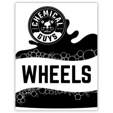 Chemical Guys Bucket Sticker Wheels Black - czarna naklejka na wiadro