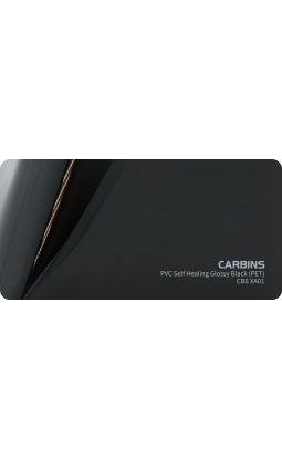 Carbins CBS XA01 PET PVC Self Healing Glossy Black - folia do zmiany koloru samochodu - 1