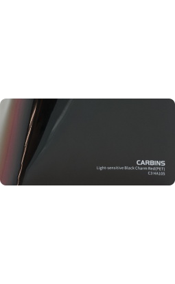 Carbins C3 HA105 PET Light-sensitive Black Charm Red - folia do zmiany koloru samochodu - 1