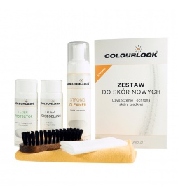 Colourlock Zestaw Strong Clean + Protector - zestaw do skór nowych