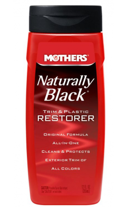 Mothers Naturally Black Trim & Plastic Restorer 355ml - dressing do plastików zewnętrznych - 1