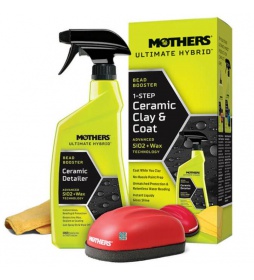 Mothers Ultimate Hybrid 1-Step Ceramic Clay & Coat - zestaw do glinkowania lakieru