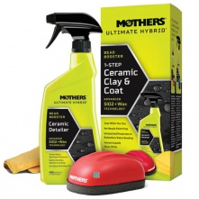 Mothers Ultimate Hybrid 1-Step Ceramic Clay & Coat - zestaw do glinkowania lakieru - 1