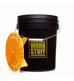 Work Stuff Detailing Bucket Black Rinse + separator - czarne wiadro detailingowe z separatorem brudu