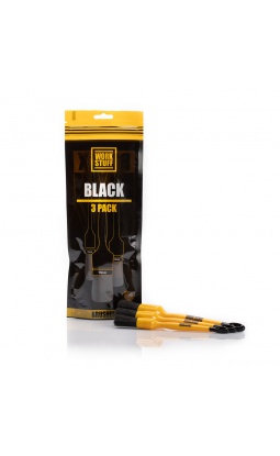 Work Stuff Detailing Brush Black 3 pack - zestaw pędzelków detailingowych - 1