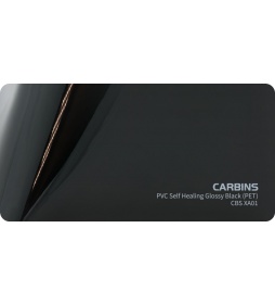 Carbins CBS XA01 PET PVC Self Healing Glossy Black 1MB - folia do zmiany koloru samochodu