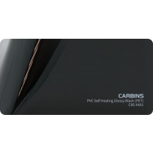 Carbins CBS XA01 PET PVC Self Healing Glossy Black 1MB - folia do zmiany koloru samochodu - 1