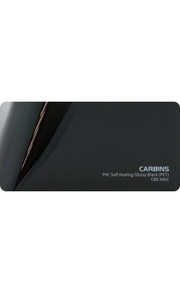 Carbins CBS XA01 PET PVC Self Healing Glossy Black 1MB - folia do zmiany koloru samochodu - 1