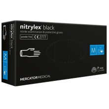 Nitrylex rękawiczki czarne M 100 szt.  - 1
