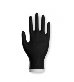 Rękawiczki nitrylowe bezpudrowe czarne 100 sztuk rozmiar L