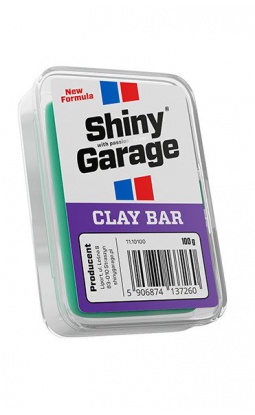 Shiny Garage Clay Bar 100g - delikatna zielona glinka do lakieru - 1