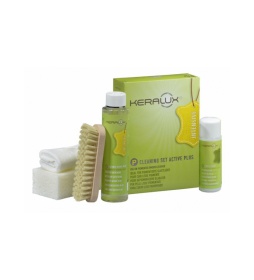 Keralux Cleaning Set Activ Plus 250+100ml - zestaw do czyszczenia skór licowych, lakierowanych.