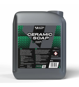 Ultracoat Ceramic Soap 5L  - silnie hydrofobowy szampon z SiO₂ nadający połysk i ochronę.