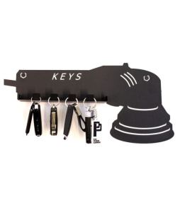 Poka Premium Equipment - wieszak na klucze w kształcie polerki z dodatkową półeczką