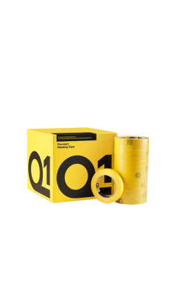 Q1 Premium Masking Tape Yellow 18mmx50m - taśma maskująca - 1