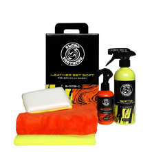 Blend Brothers Leather SET Soft - Pełen zestaw do delikatnego czyszczenia i zabezpieczenia skór w aucie - 1