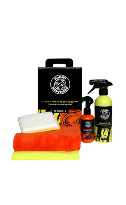 Blend Brothers Leather SET Soft - Pełen zestaw do delikatnego czyszczenia i zabezpieczenia skór w aucie - 1