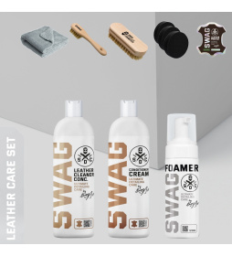 Swag ZESTAW LEATHER CARE SET - zestaw do czyszczenia i konserwacji tapicerki skórzanej