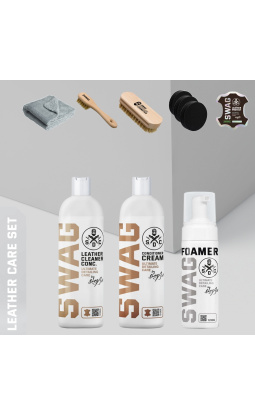 Swag ZESTAW LEATHER CARE SET - zestaw do czyszczenia i konserwacji tapicerki skórzanej - 1